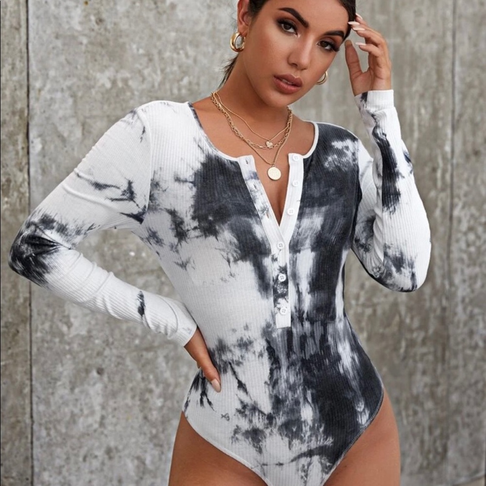 SHEIN Tie Dye Bodysuit